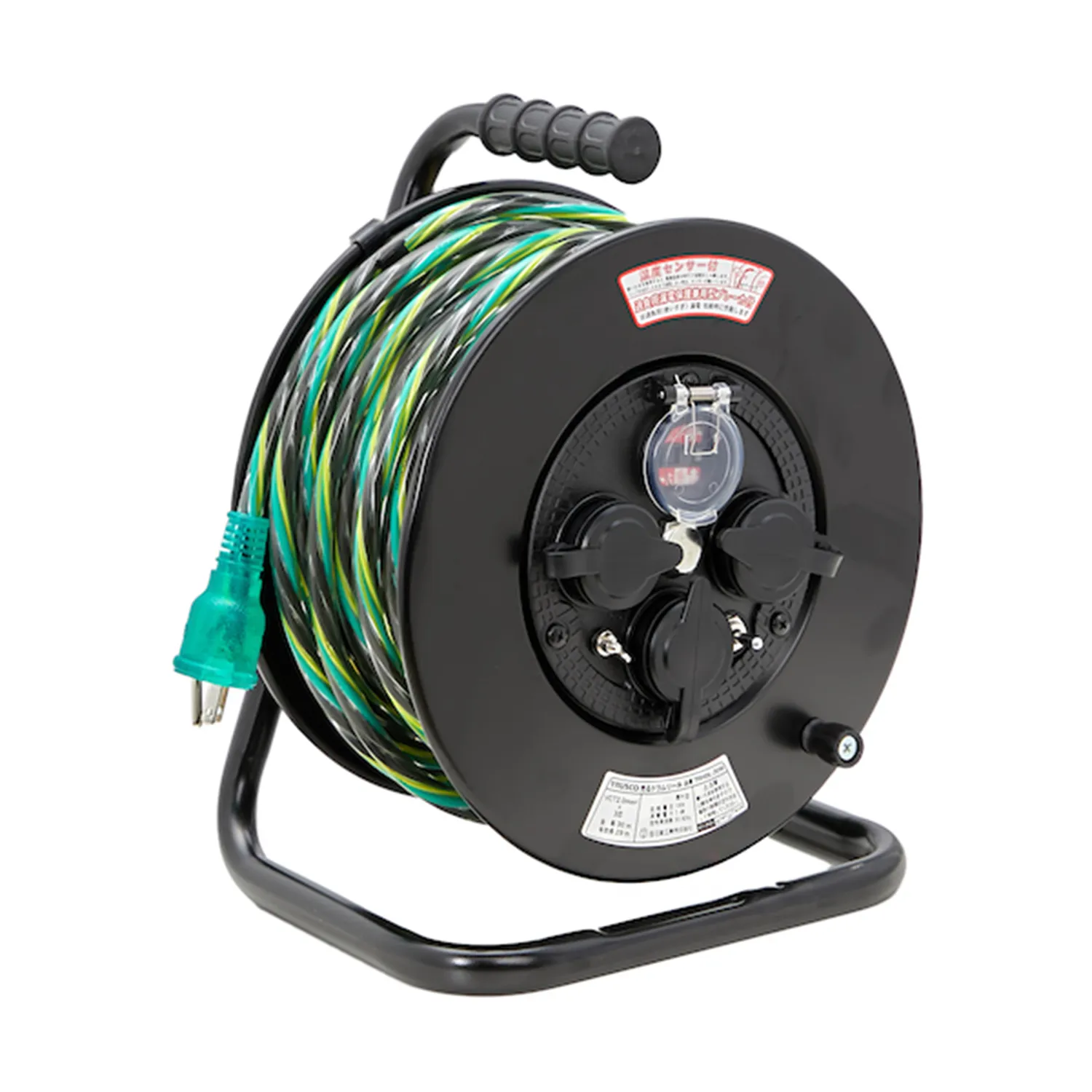 TRUSCO 光るドラムリール 防雨防塵型100Ｖ  30ｍ