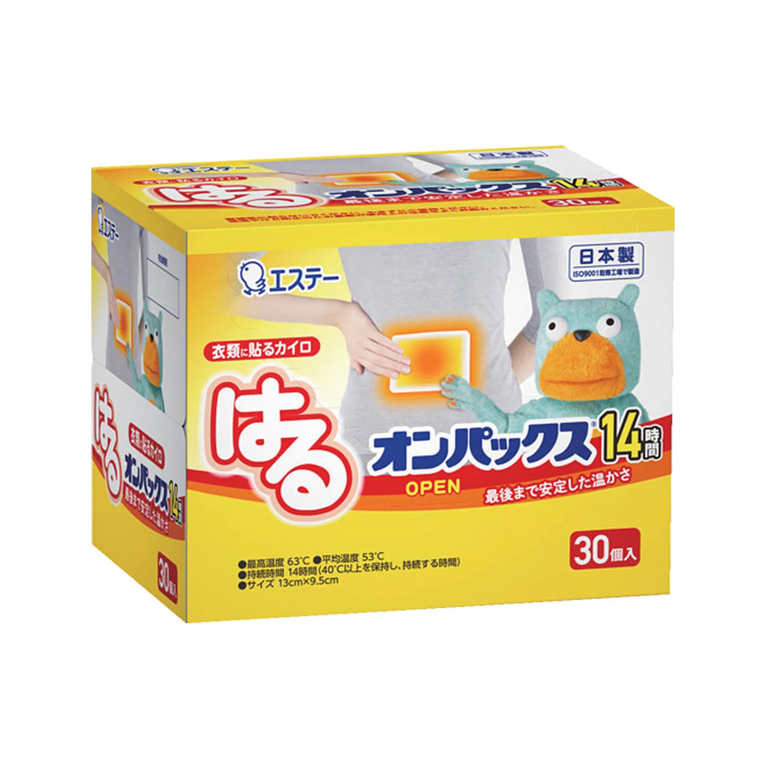 エステー カイロ 新KUMAはるオンパックス30Ｐ