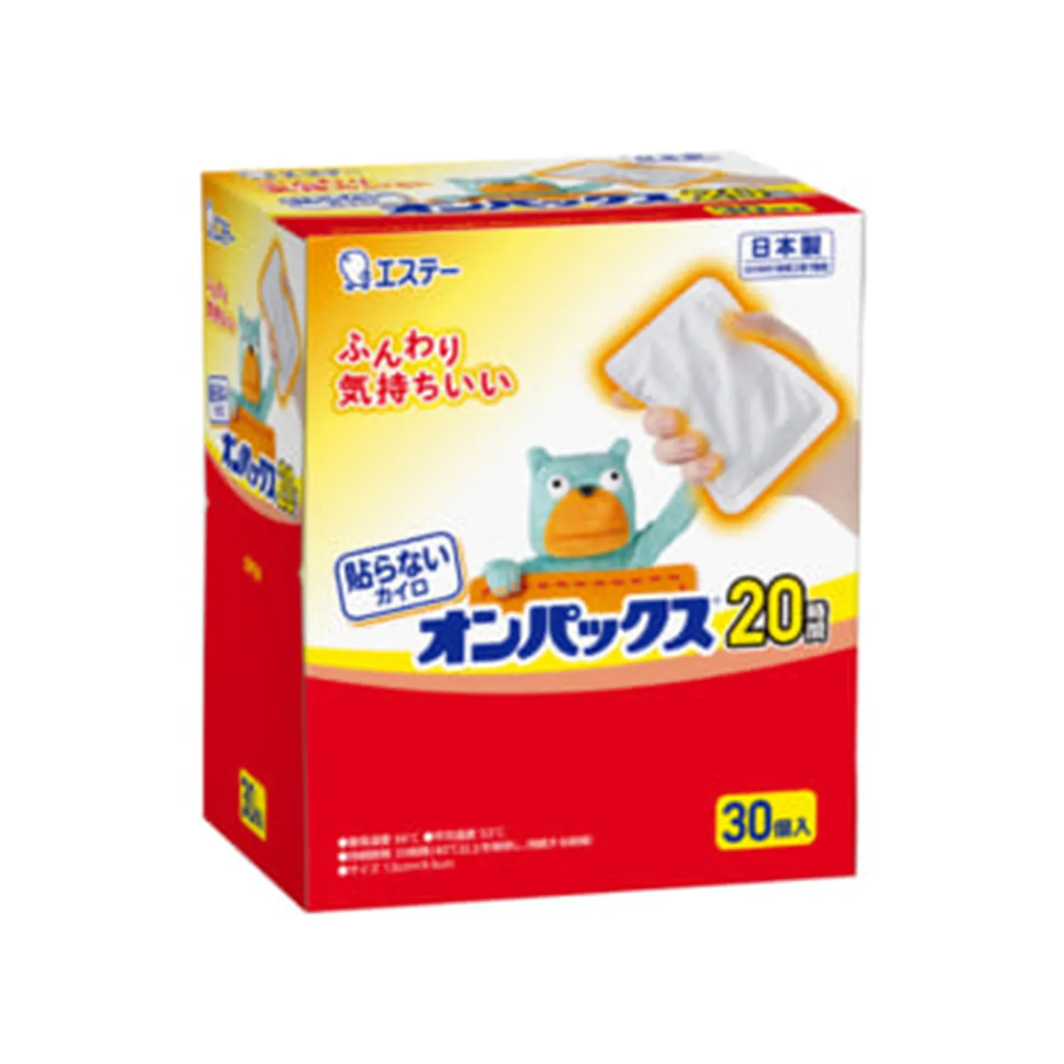 エステー カイロ 新KUMA貼らないオンパックス30Ｐ