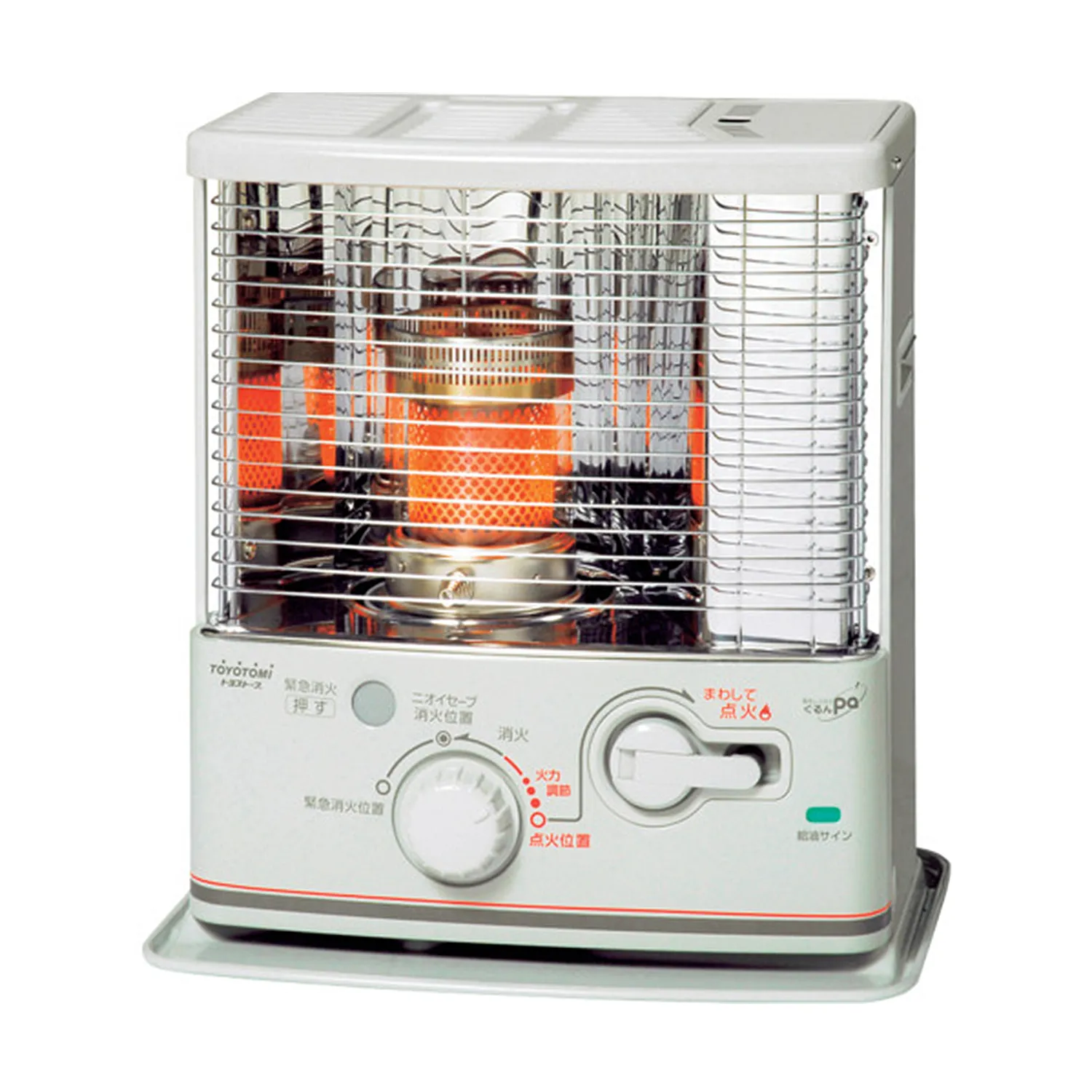 TOYOTOMI 反射型石油ストーブ 電池レス手回し着火タイプ
