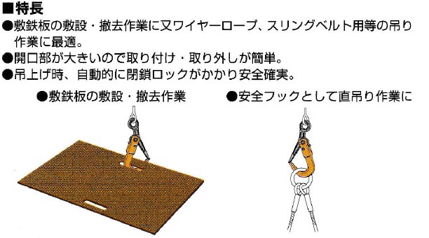 鉄板吊り具 3t-