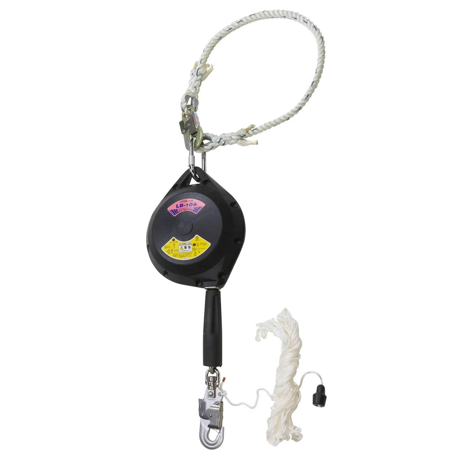 アブソーバ付ライフブロック(カラビナ付)