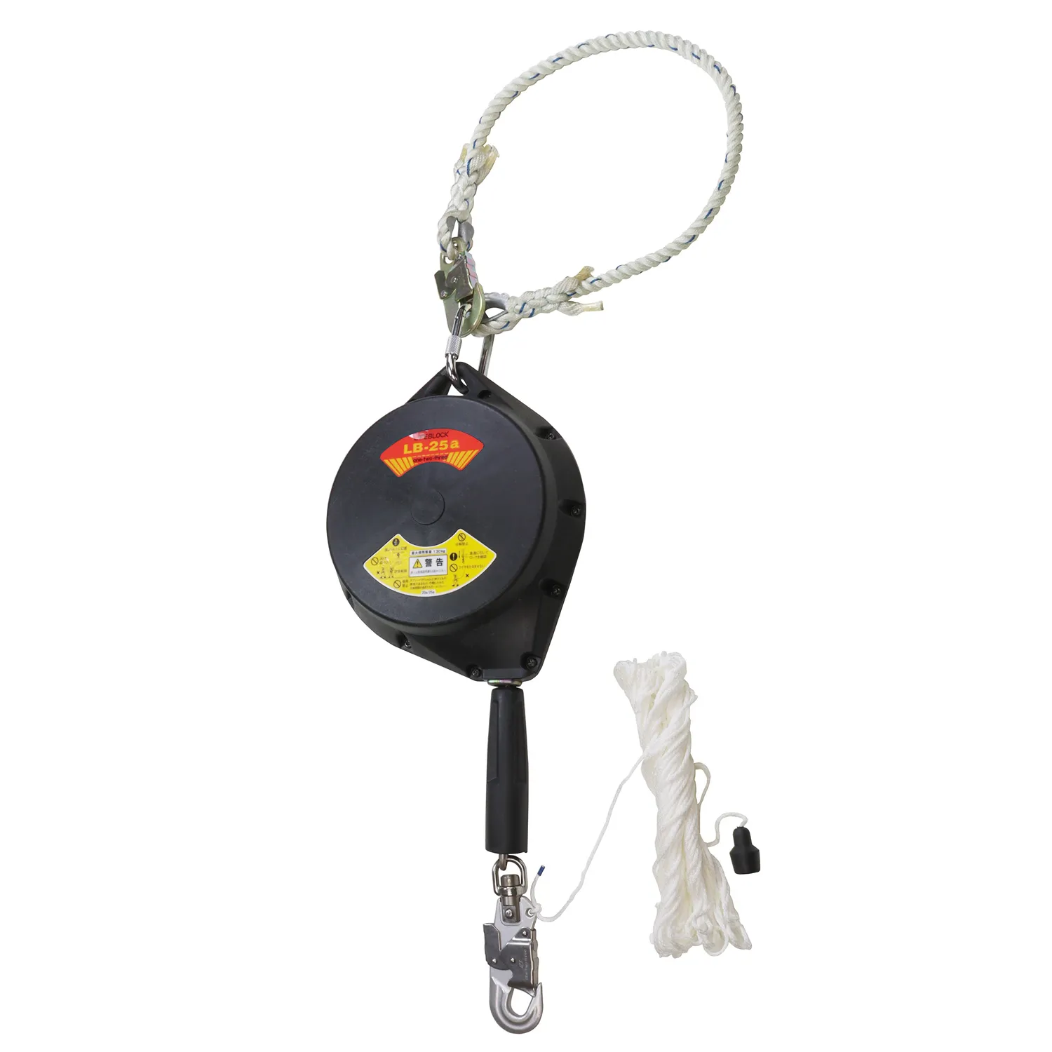 アブソーバ付ライフブロック(カラビナ付)