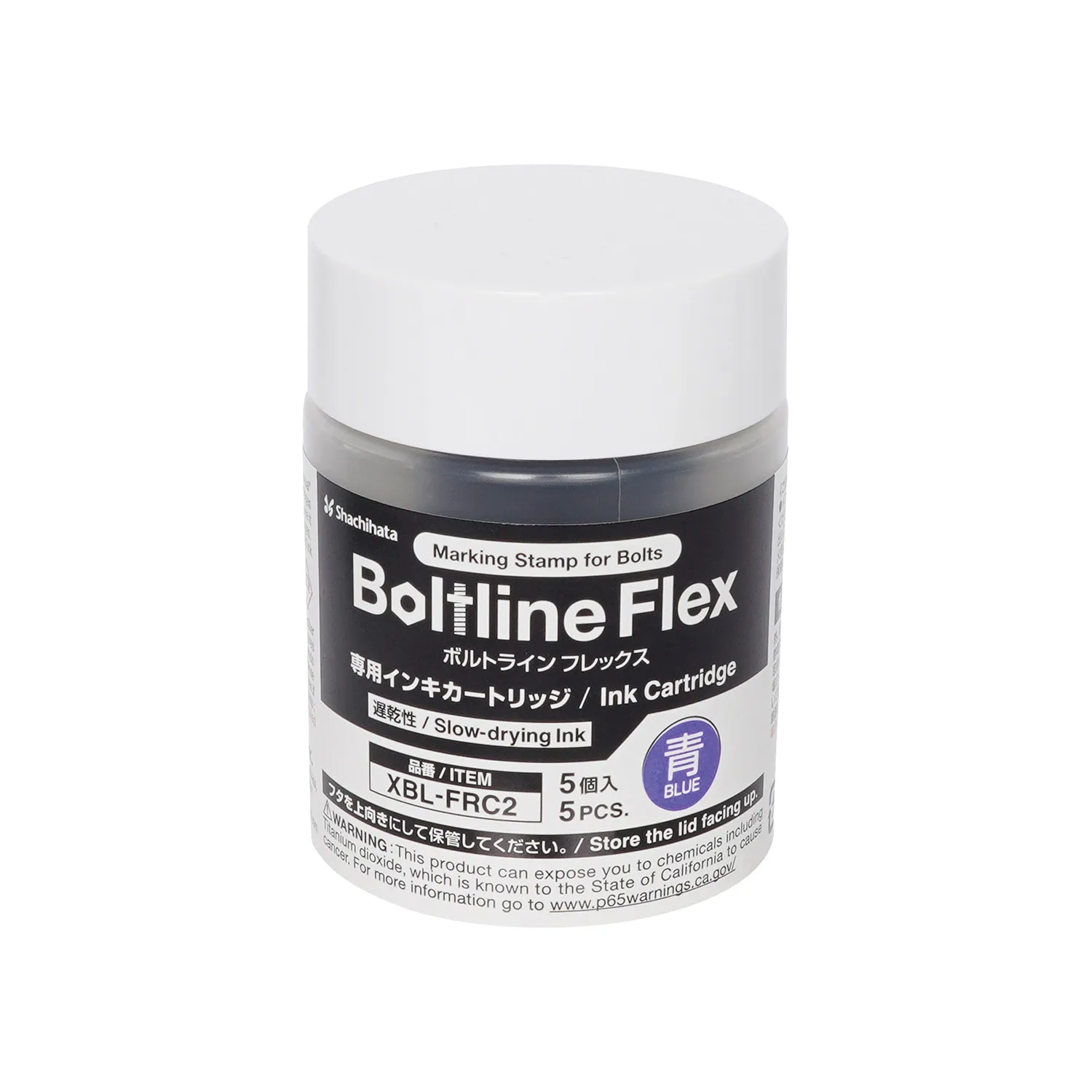 BLF用インキカートリッジ 5個入 青 遅乾性