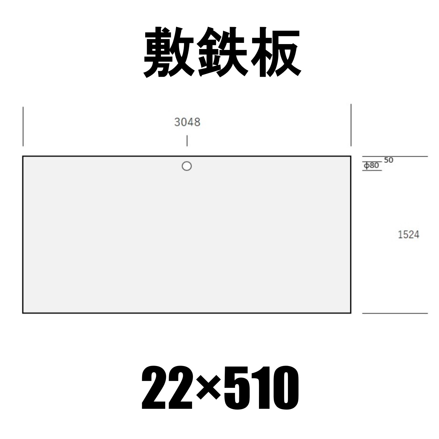 敷鉄板 22 x 510: 仮設資材｜【プロ向けの建築資材販売】PRO資材便